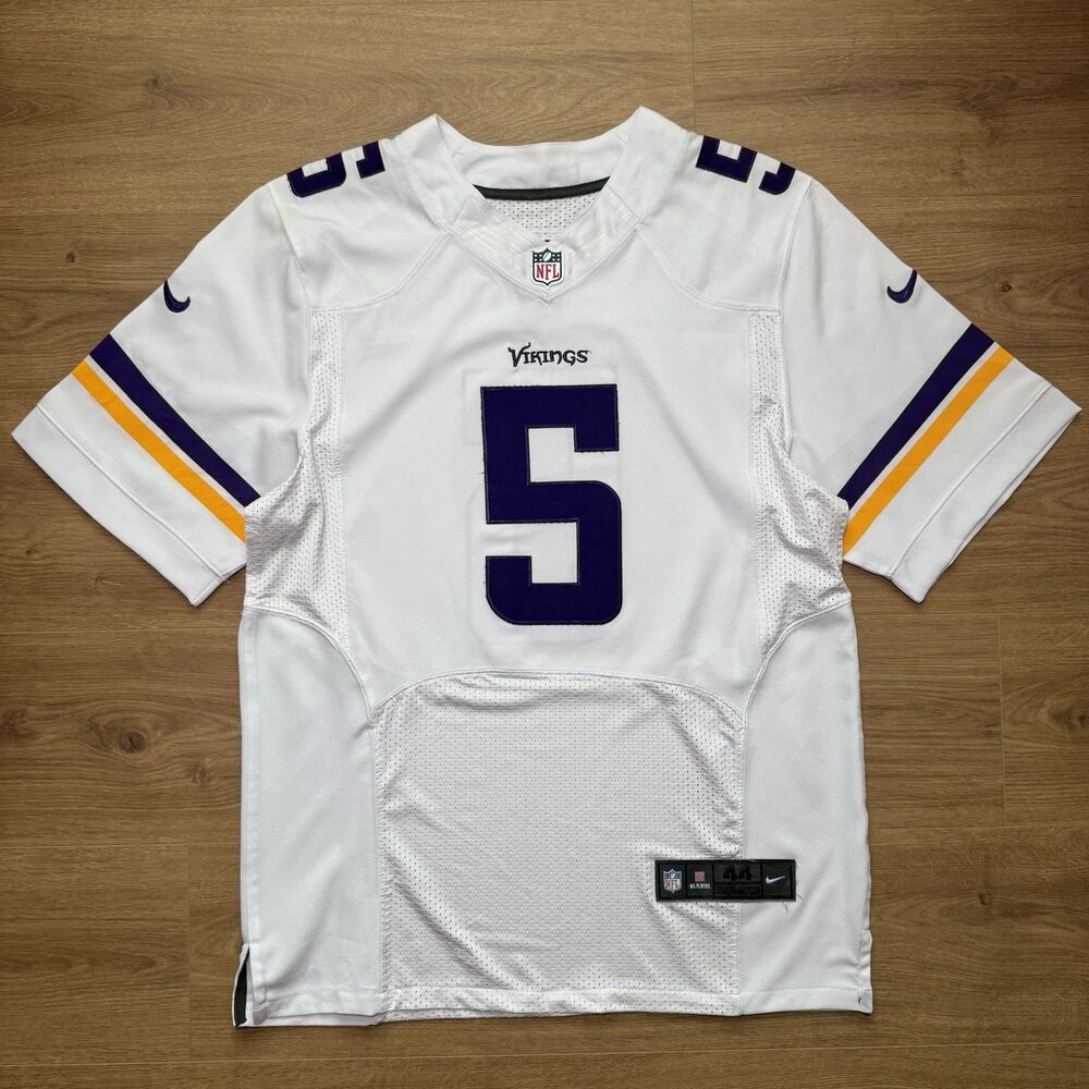 Nike Minnesota Vikings Teddy Bridgewater On Field Jersey Size 44 NFL #5 White - Picture 2 of 9
